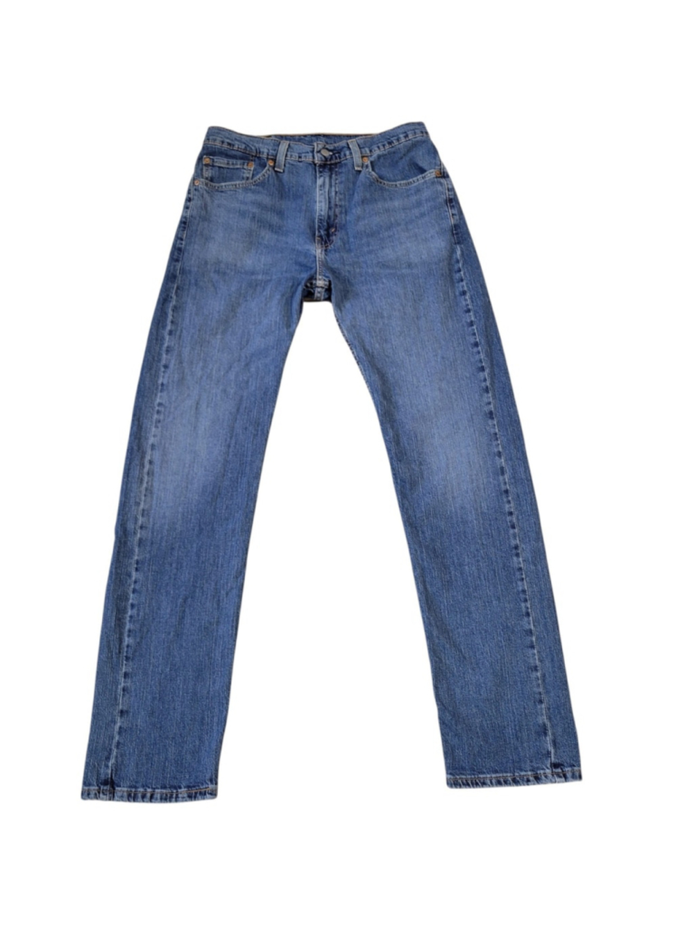 Levi's Jeans 505 Straight Leg Medium Wash Blue 32/34 Men's Pre-owned Condition